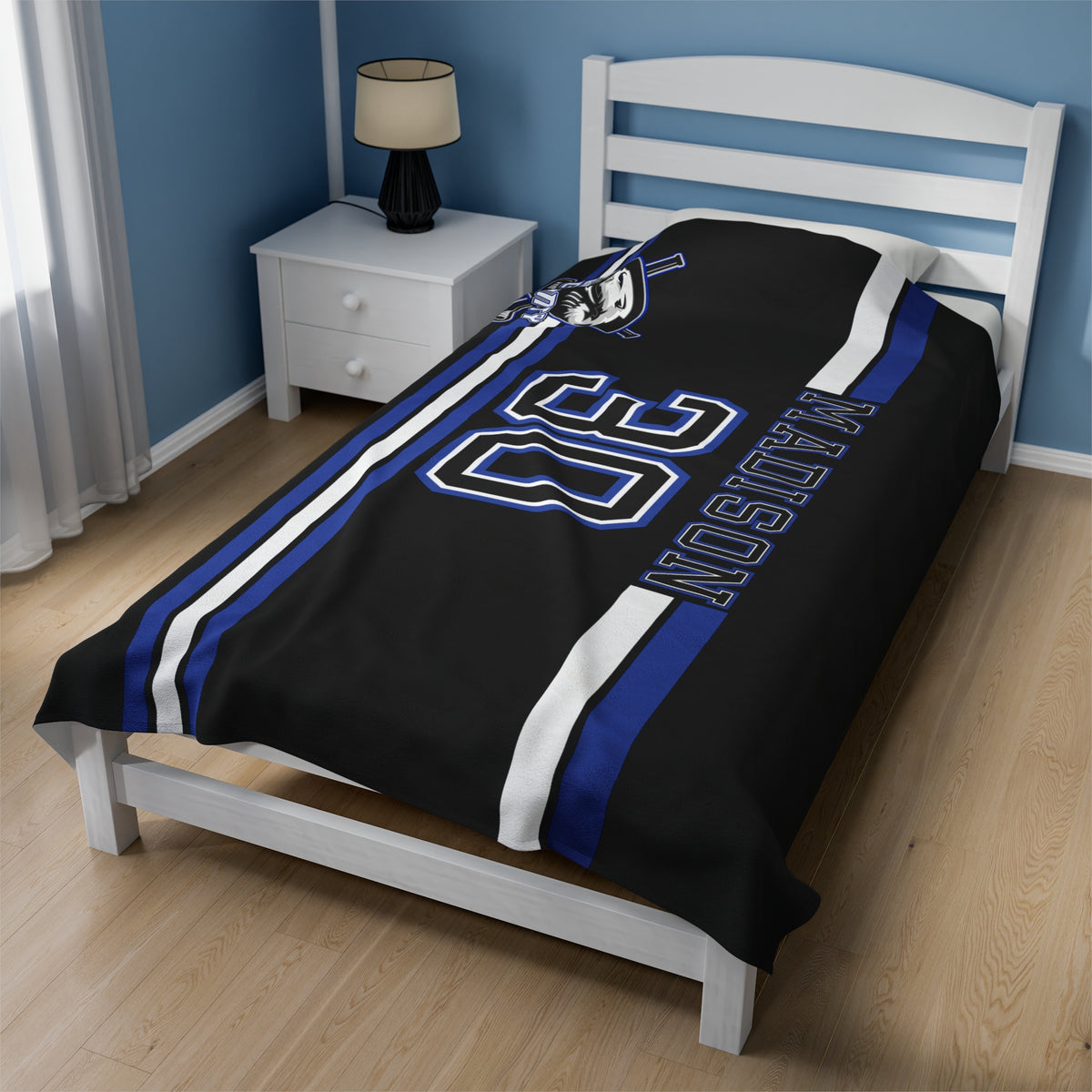 Custom Player Velveteen Plush Blanket