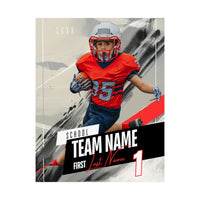 Custom Sport Player Matte Vertical Poster