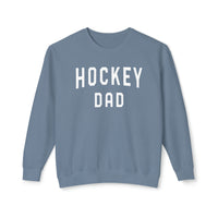 Hockey Dad Comfort Colors Unisex Lightweight Crewneck Sweatshirt