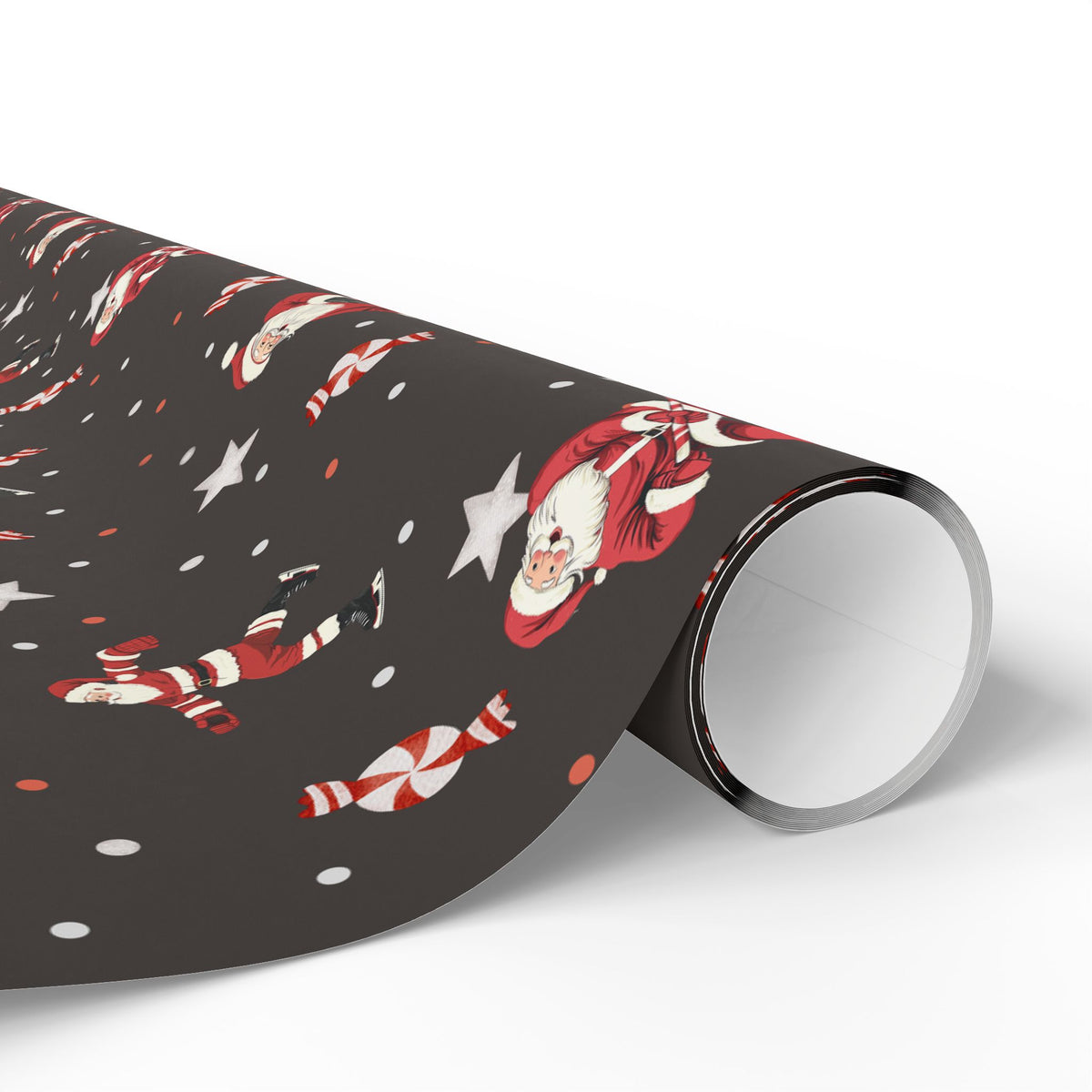 Santa's Slapshot Wrapping Paper