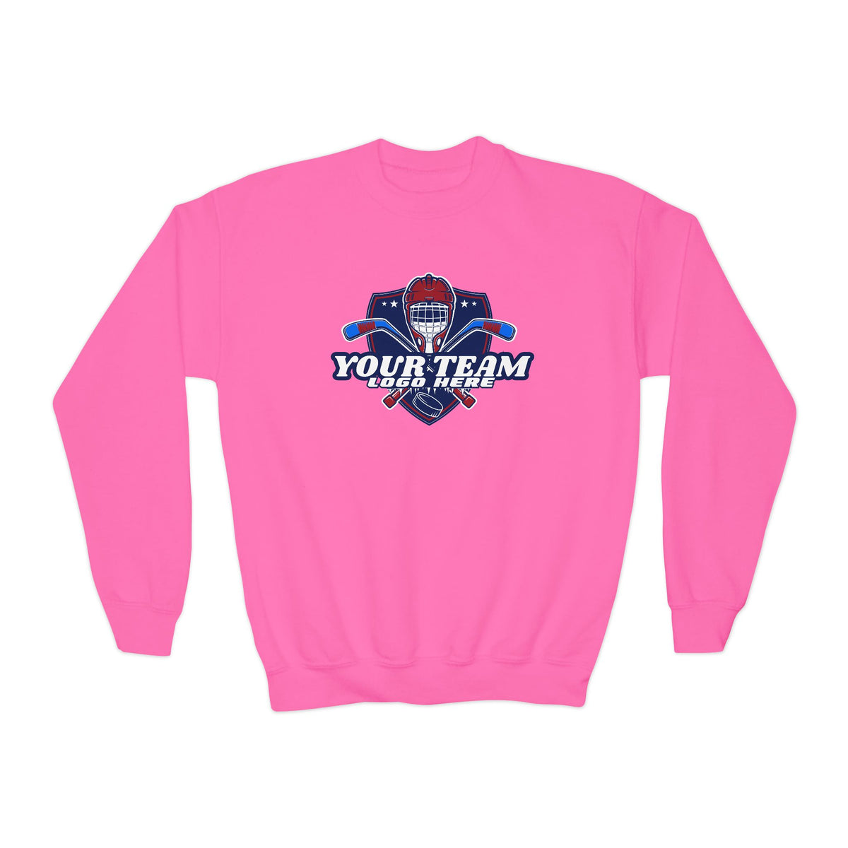 Custom Team Logo Youth Crewneck Sweatshirt