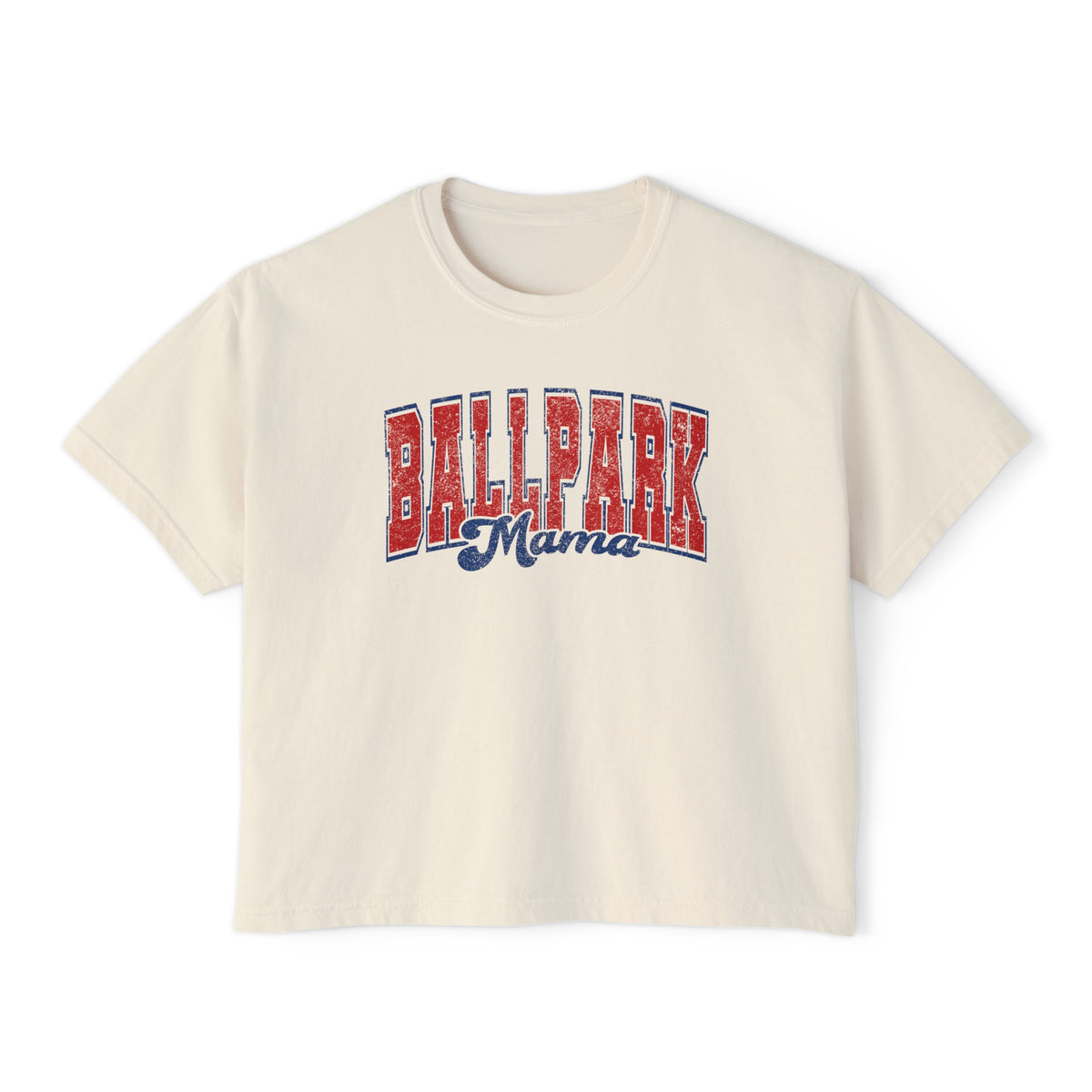 Ballpark Mama Comfort Colors Women's Boxy Tee