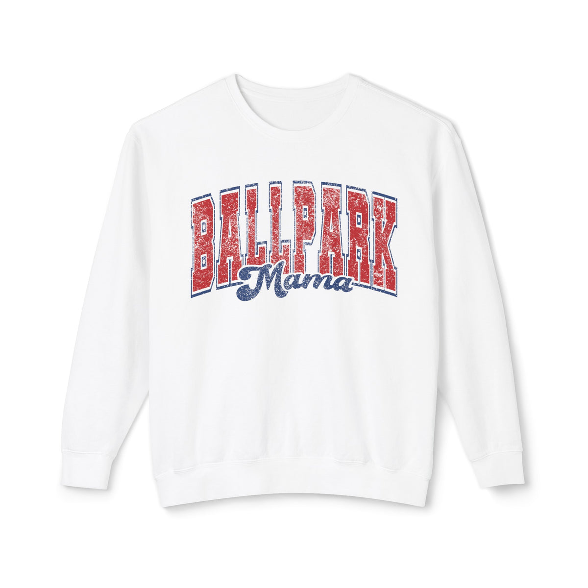 Ballpark Mama Comfort Colors Unisex Lightweight Crewneck Sweatshirt