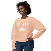 Hockey Mom Comfort Colors Unisex Lightweight Crewneck Sweatshirt