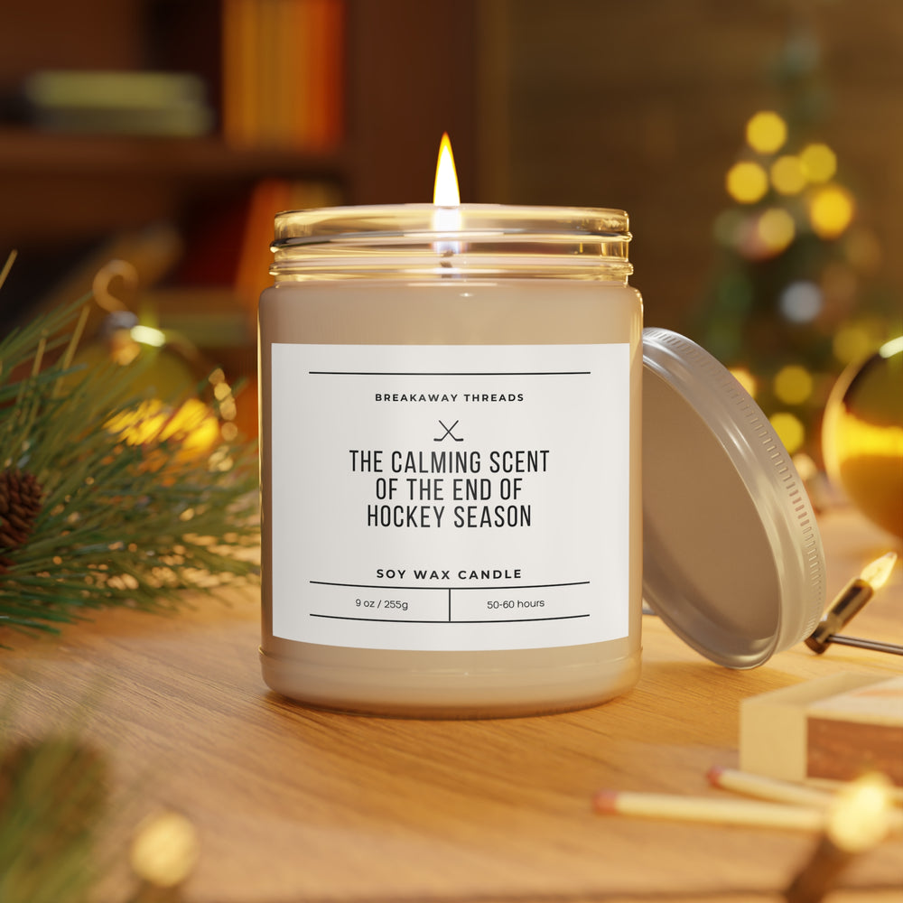 The Calming Scent Of The End Of Hockey Season Scented Candles, 9oz