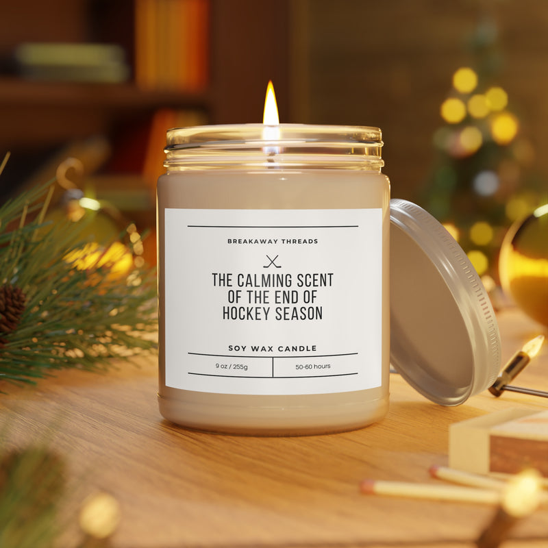 The Calming Scent Of The End Of Hockey Season Scented Candles, 9oz