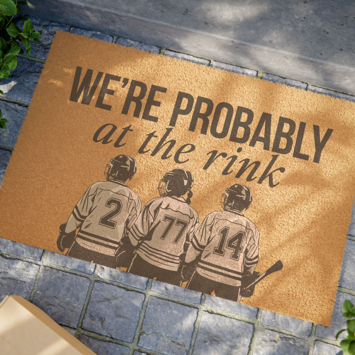 We're Probably at the Rink Custom Player Doormat