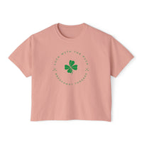 Luck With The Puck Comfort Colors Women's Boxy Tee