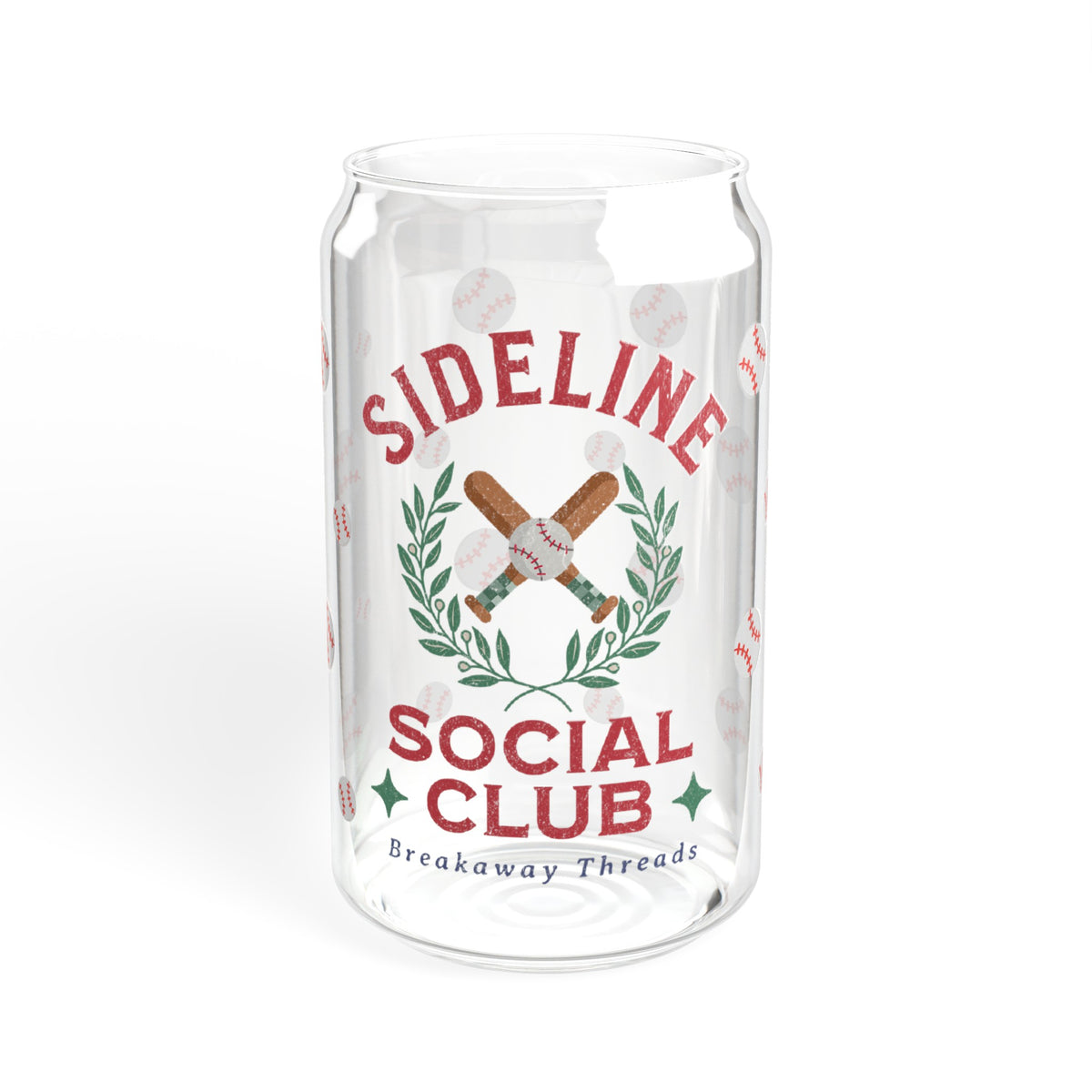 Sideline Social Club Sipper Glass, 16oz