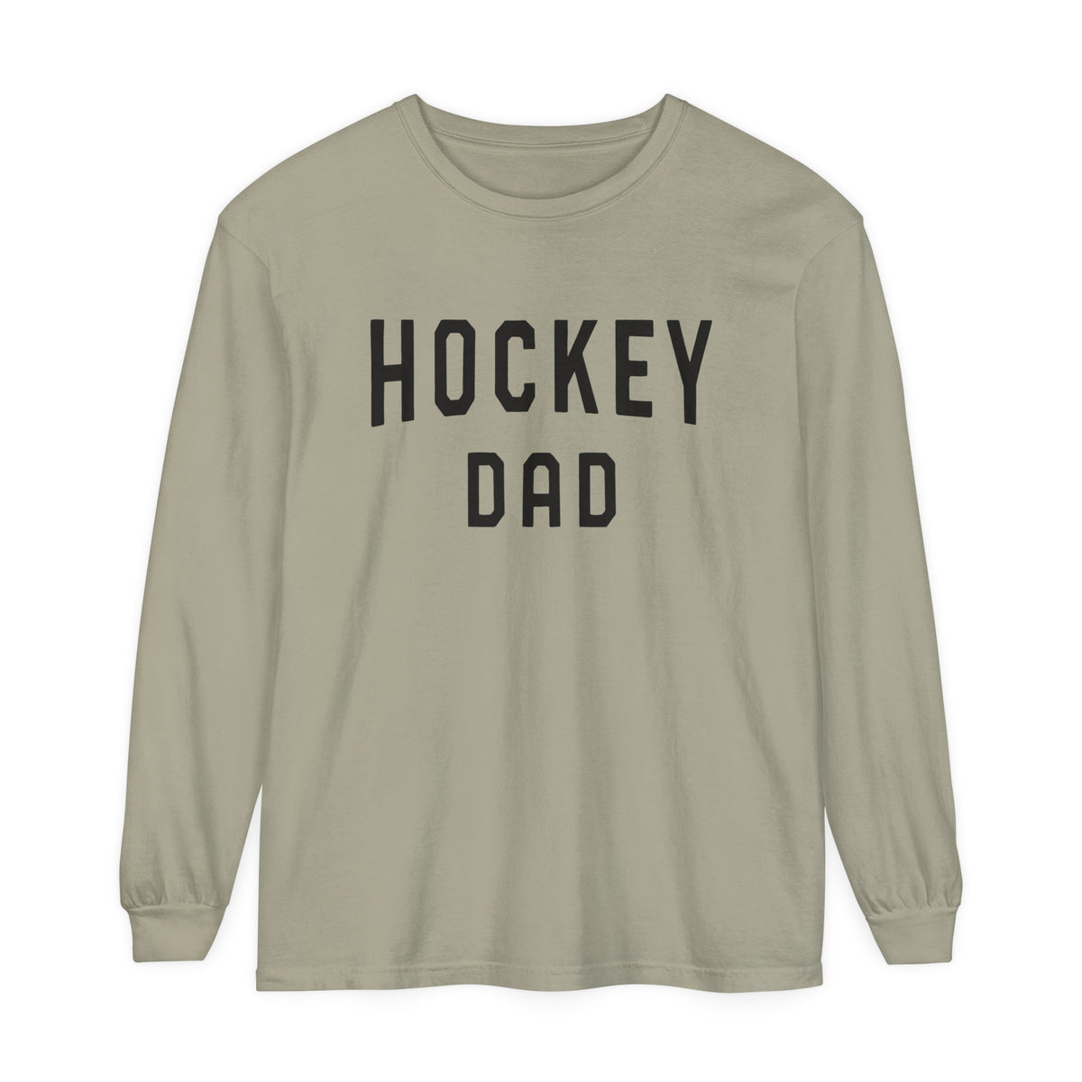 Hockey Dad Comfort Colors Unisex Garment-dyed Long Sleeve T-Shirt