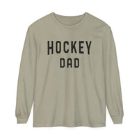 Hockey Dad Comfort Colors Unisex Garment-dyed Long Sleeve T-Shirt