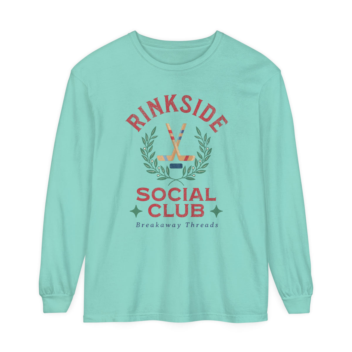 Rinkside Social Club Unisex Garment-dyed Long Sleeve T-Shirt