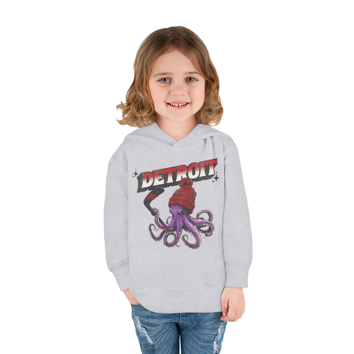 Detroit Toddler Pullover Fleece Hoodie