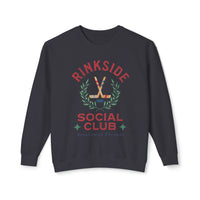 Rinkside Social Club Soft Style Comfort Colors Unisex Lightweight Crewneck Sweatshirt