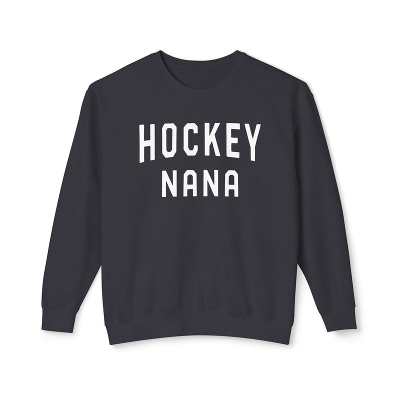 Hockey Nana Comfort Colors Unisex Lightweight Crewneck Sweatshirt