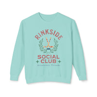 Rinkside Social Club Soft Style Comfort Colors Unisex Lightweight Crewneck Sweatshirt