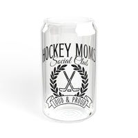 Hockey Moms Social Club Sipper Glass, 16oz