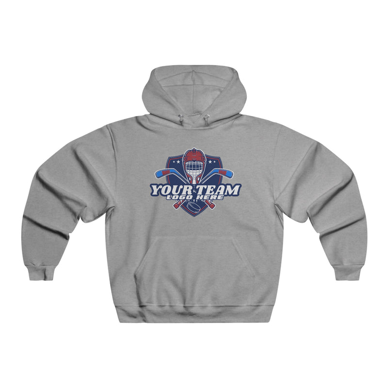 Custom Team Logo Men's NUBLEND® Hooded Sweatshirt