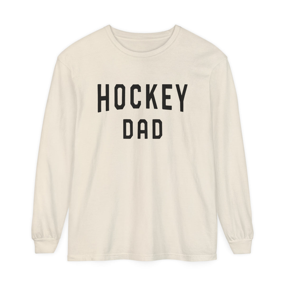 Hockey Dad Comfort Colors Unisex Garment-dyed Long Sleeve T-Shirt