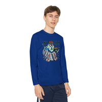 No Luck Needed Yeti Goalie Youth Long Sleeve Competitor Tee