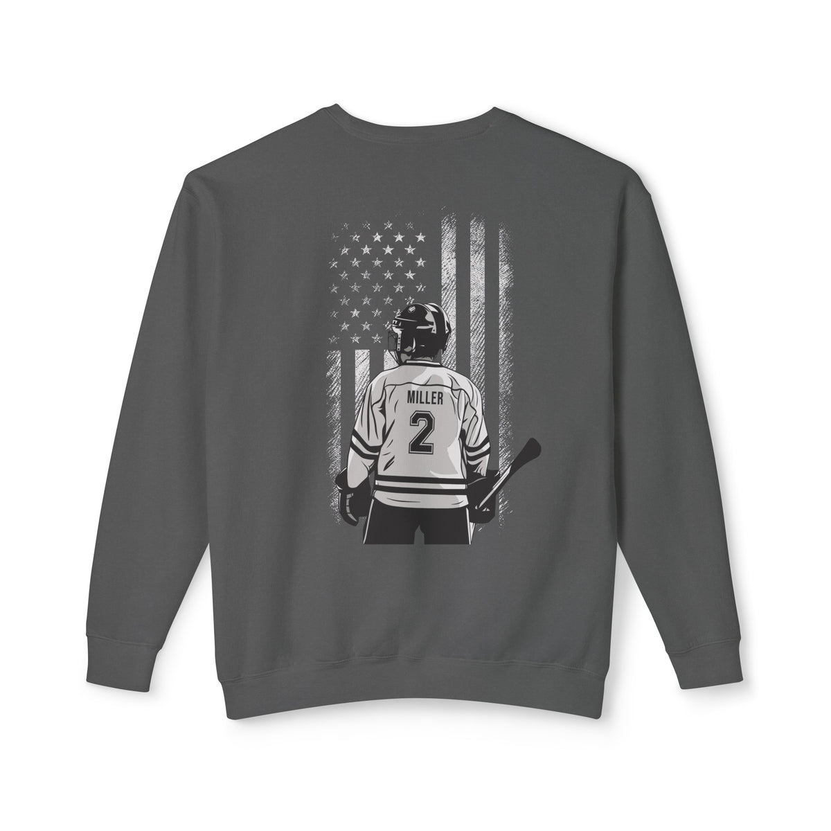 Custom Hockey Mom Comfort Colors Unisex Lightweight Crewneck Sweatshirt