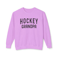 Hockey Grandpa Comfort Colors Unisex Lightweight Crewneck Sweatshirt