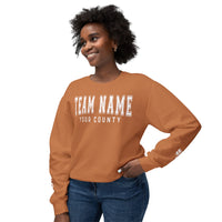 Custom Team Comfort Colors Unisex Lightweight Crewneck Sweatshirt