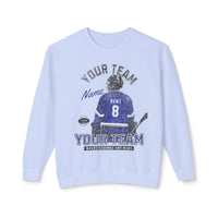 Custom Player Comfort Colors Unisex Lightweight Crewneck Sweatshirt