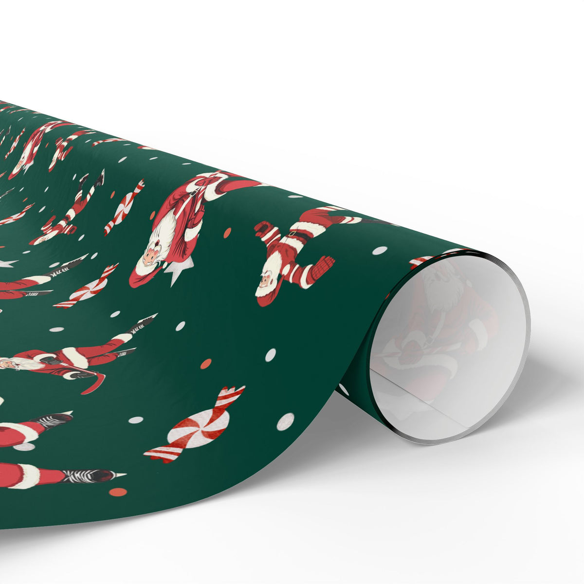 Santa's Slapshot Wrapping Paper