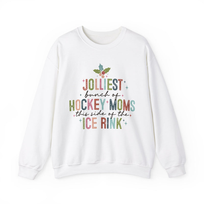 The Jolliest Bunch of Hockey Moms this Side of the Hockey Rink Unisex Heavy Blend™ Crewneck Sweatshirt