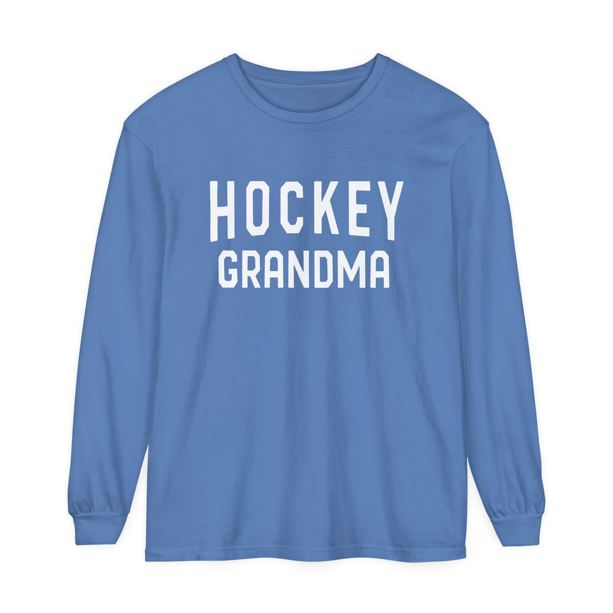 Hockey Grandma Comfort Colors Unisex Garment-dyed Long Sleeve T-Shirt