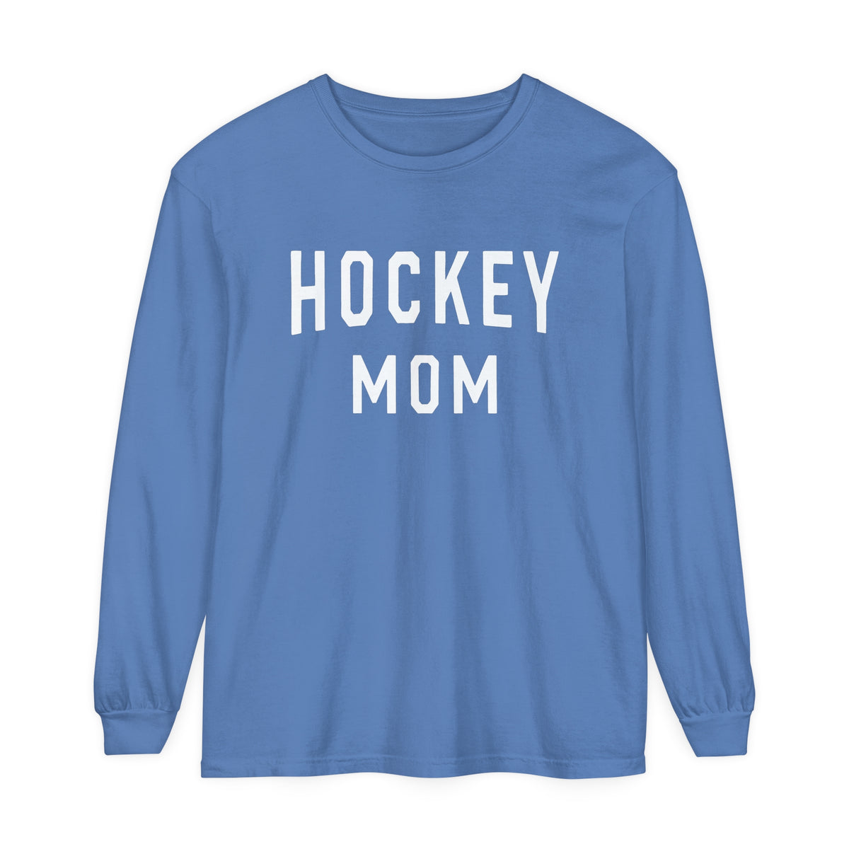 Hockey Mom Comfort Colors Unisex Garment-dyed Long Sleeve T-Shirt