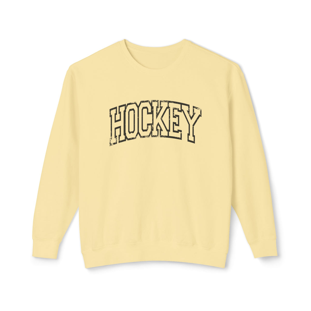 Hockey Comfort Colors Unisex Lightweight Crewneck Sweatshirt