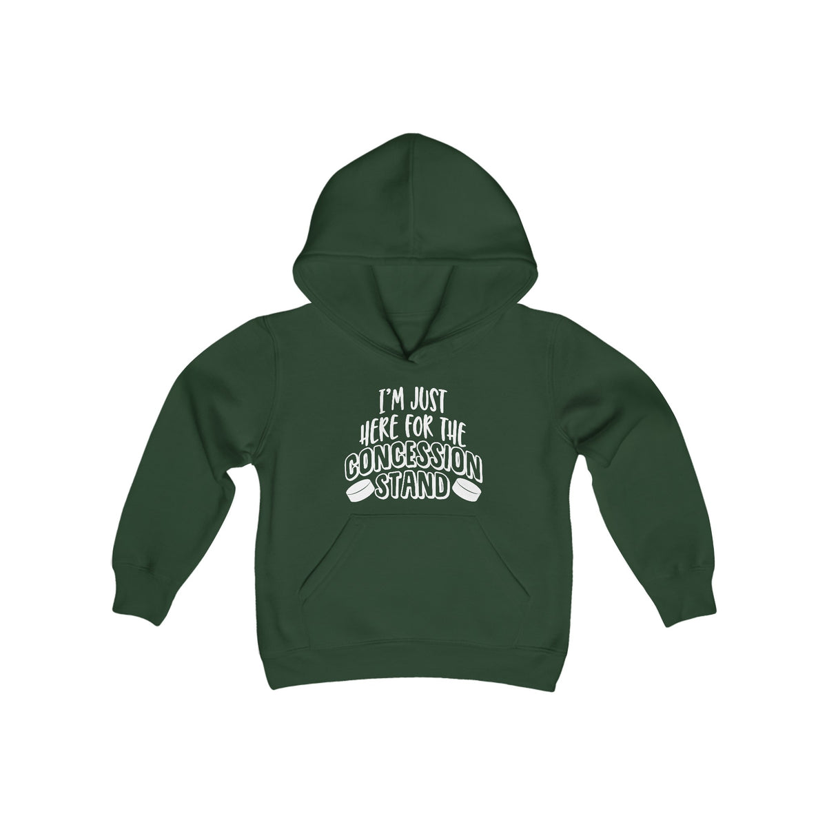 I'm Just Here For The Concession Stand Youth Heavy Blend Hooded Sweatshirt