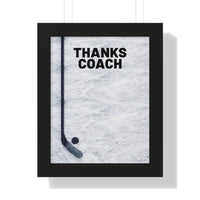 Thanks Coach Framed Vertical Poster