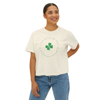 Luck With The Puck Comfort Colors Women's Boxy Tee