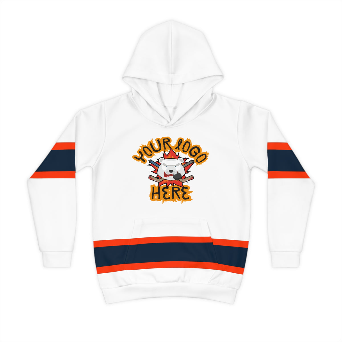 Custom Team Jersey Children's Hoodie (AOP)