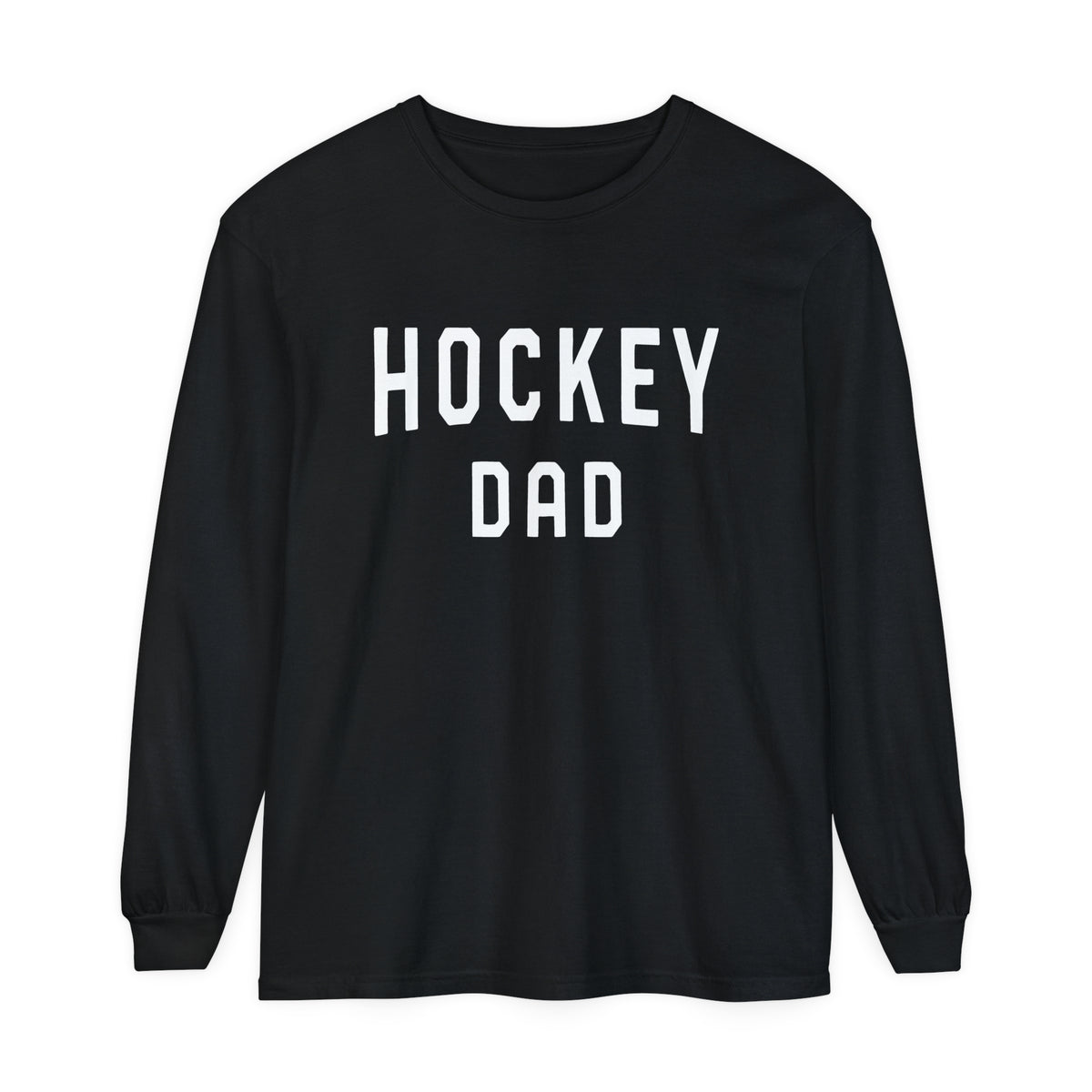 Hockey Dad Comfort Colors Unisex Garment-dyed Long Sleeve T-Shirt