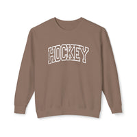 Hockey Comfort Colors Unisex Lightweight Crewneck Sweatshirt