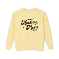 In My Hockey Mom Era Comfort Colors Unisex Lightweight Crewneck Sweatshirt