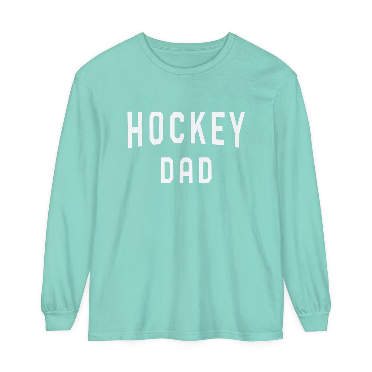 Hockey Dad Comfort Colors Unisex Garment-dyed Long Sleeve T-Shirt