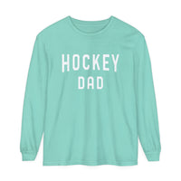 Hockey Dad Comfort Colors Unisex Garment-dyed Long Sleeve T-Shirt