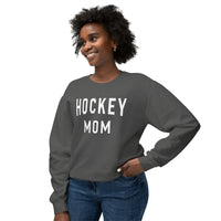 Hockey Mom Comfort Colors Unisex Lightweight Crewneck Sweatshirt