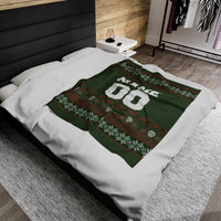 Custom Player Christmas Velveteen Plush Blanket