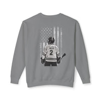 Custom Hockey Mom Comfort Colors Unisex Lightweight Crewneck Sweatshirt