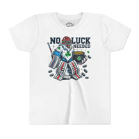 No Luck Needed Yeti Goalie Youth Short Sleeve Tee