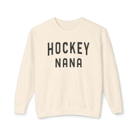 Hockey Nana Comfort Colors Unisex Lightweight Crewneck Sweatshirt