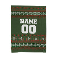 Custom Player Christmas Velveteen Plush Blanket