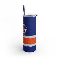 Eat Sleep Hockey Repeat Maars Maker Skinny Matte Tumbler, 20oz