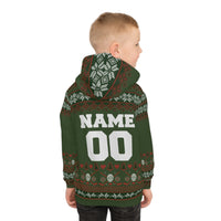 Ugly Christmas Sweater Custom Team Jersey Children's Hoodie (AOP)